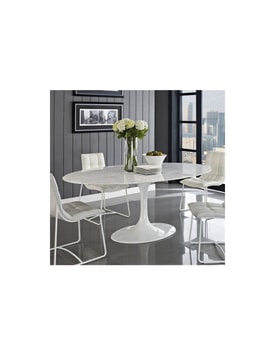 Mesa Ovalada Mármol miniatura 2
