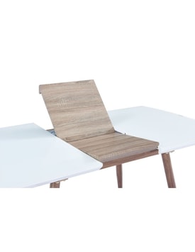 Mesa Extensible Metal Madera Cristal Color miniatura 4