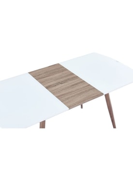Mesa Extensible Metal Madera Cristal Color miniatura 5