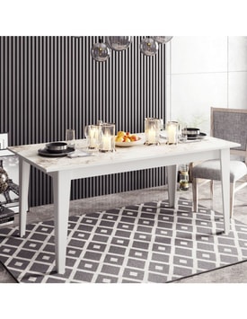Mesa De Comedor Bilaminado Mármol