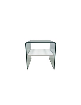 Mesa Auxiliar Cristal Curvado Color miniatura 2