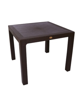 Mesa Diseño Imitación Rattán Color Marrón