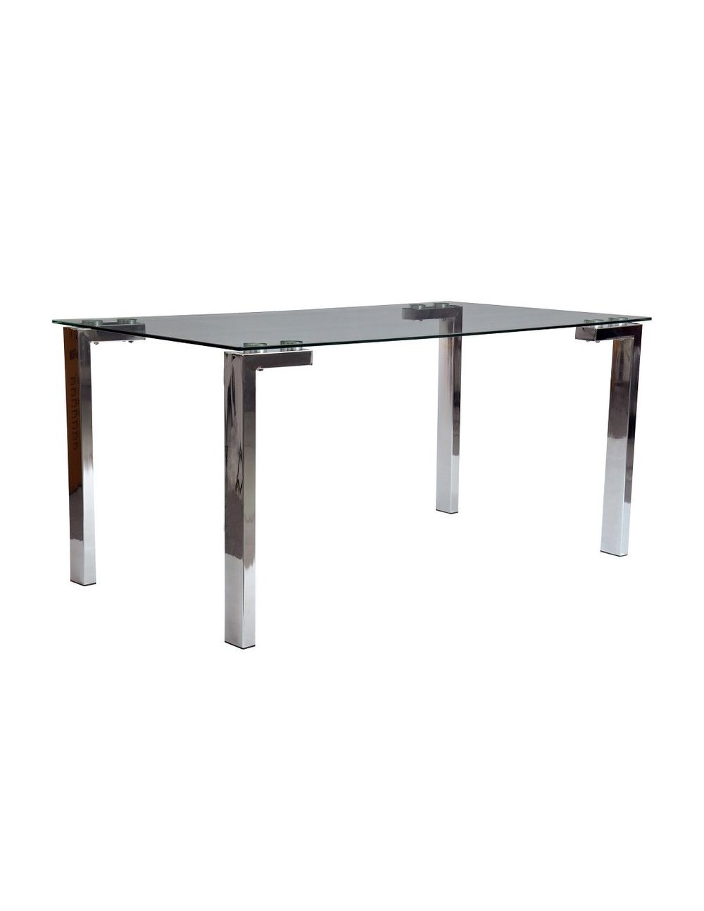 Mesa Lainey 140 Cromada Cristal