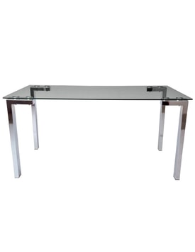 Mesa Lainey 140 Cromada Cristal miniatura 2