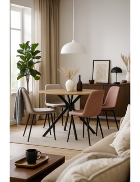 Mesa Comedor Redonda 120 Cms Color miniatura 2