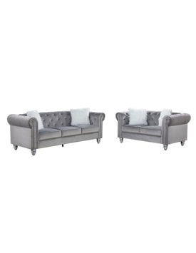 Conjunto 3 + 2 premium gris