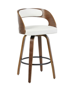 Taburete Diseño Madera Similpiel