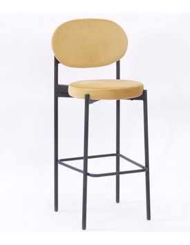Taburete Keops Metal Tapizado Velvet