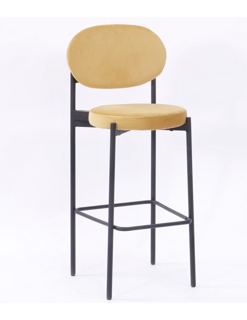 Taburete Keops Metal Tapizado Velvet