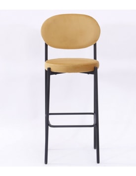 Taburete Keops Metal Tapizado Velvet miniatura 2