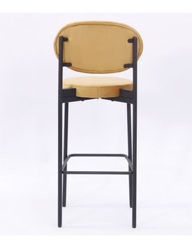 Taburete Keops Metal Tapizado Velvet miniatura 3