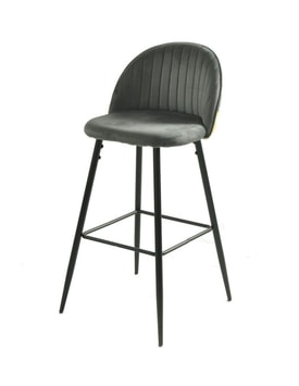Taburete Palm Grey Tapizado Velvet miniatura 3