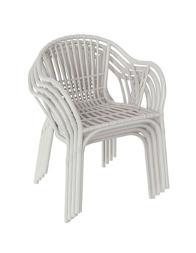 Sillón Apilable Gris Pálido miniatura 2