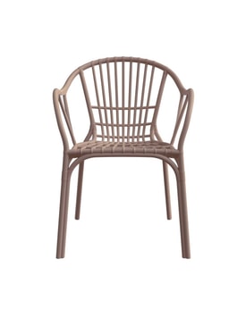 Sillón Apilable Marrón miniatura 3