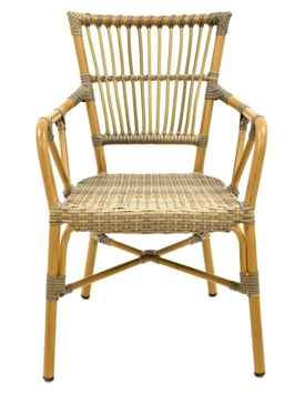 Sillón Apilable Marrón Y miniatura 2