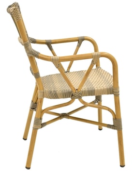 Sillón Apilable Marrón Y miniatura 3