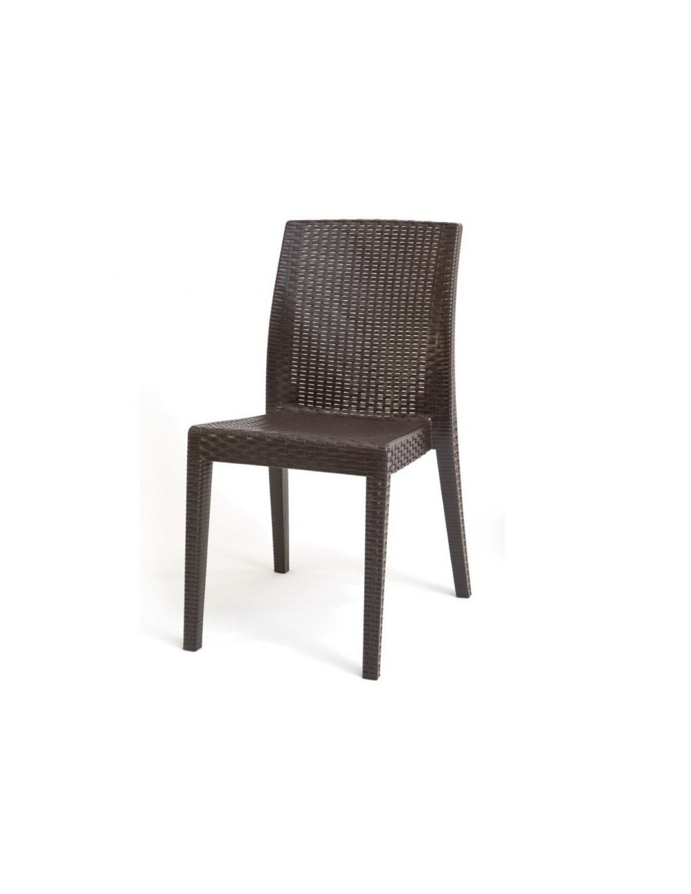Silla Apilable Color Marrón