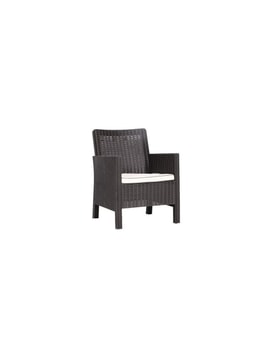 Sillón Imitación Ratán Marrón miniatura 2