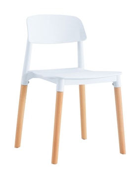 Silla Apilable Madera Polipropileno