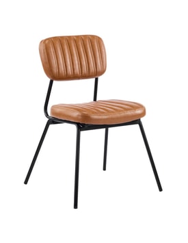 Silla Nuremberg Metal Similpiel Marrón
