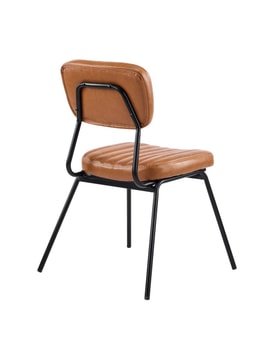 Silla Nuremberg Metal Similpiel Marrón miniatura 5