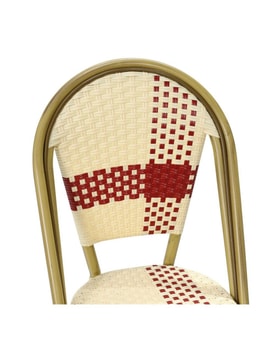 Silla Apilable Color Beige Y miniatura 5