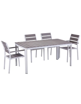 Sillón Apilable Metal Blanco miniatura 3
