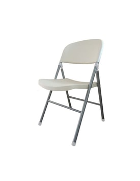 Silla Plegable Metal Plata Color