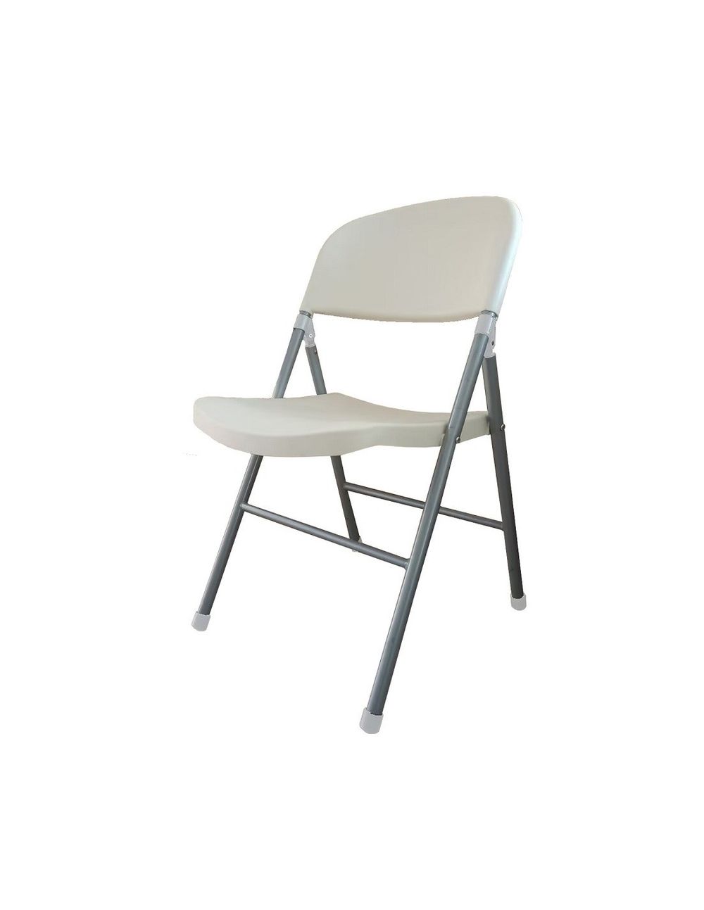 Silla Plegable Metal Plata Color