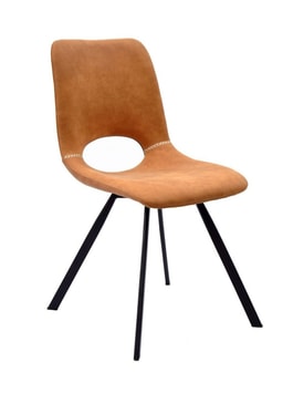 Silla Tapizada Marrón