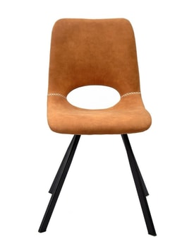 Silla Tapizada Marrón miniatura 3