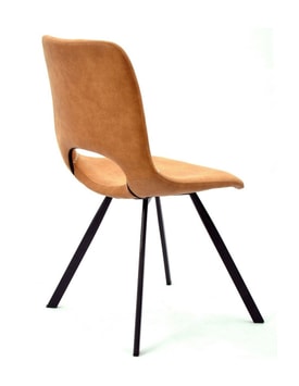 Silla Tapizada Marrón miniatura 4