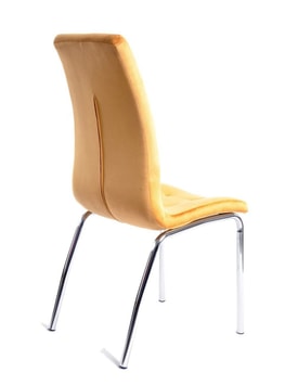 Silla Aroa Cromada Tapizada Velvet miniatura 4