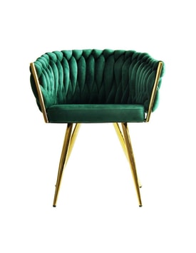 Sillón King Metal Dorado Tapizado Velvet miniatura 2