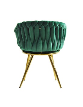 Sillón King Metal Dorado Tapizado Velvet miniatura 5