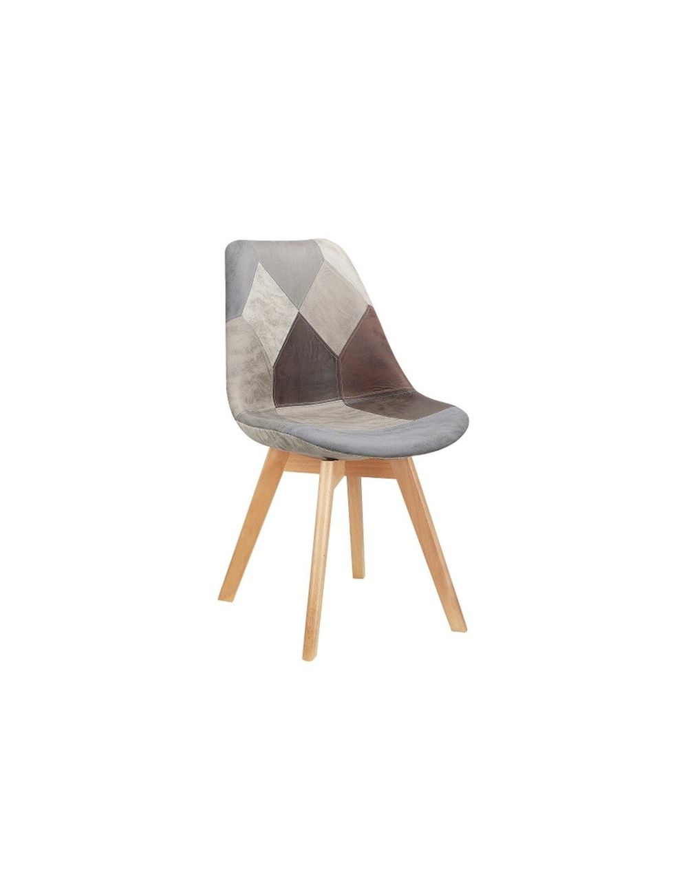 Silla Torre Patchwork Gris Marrón