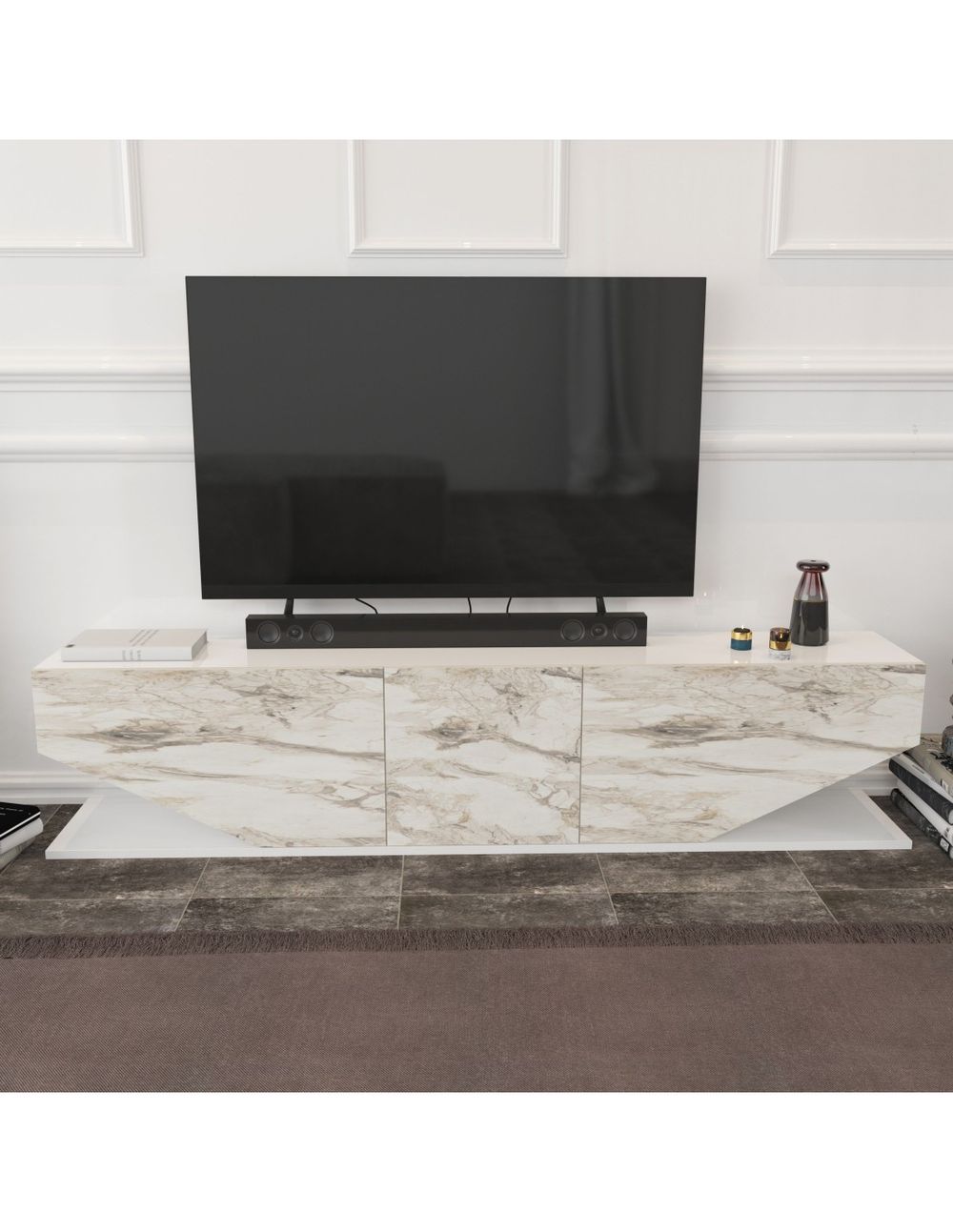 Mueble De Tv 3 Puertas
