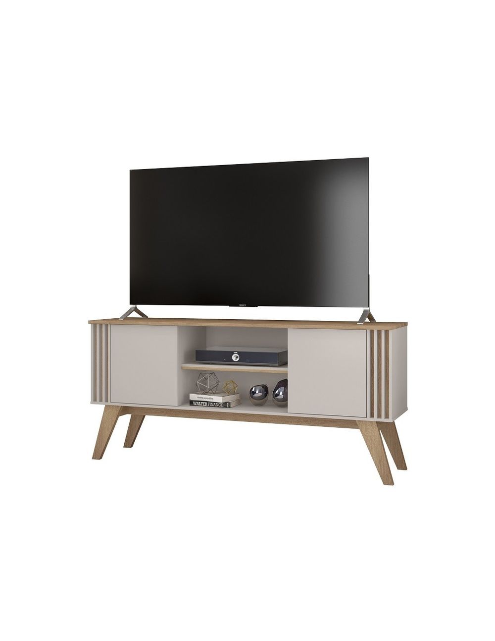 Mueble Tv Blanco Roto