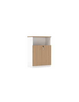 Armario Medio 2 Puertas Blanco
