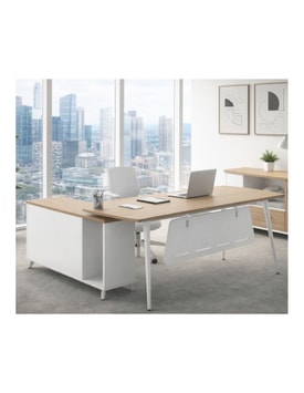Mesa De Oficina Arezzo 160 Color Blanco Y