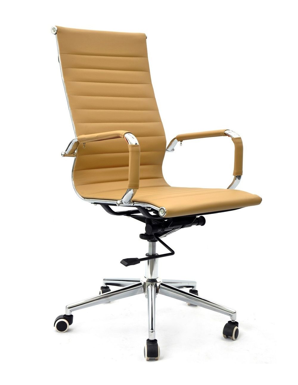 Sillón De Oficina Alto Marrón